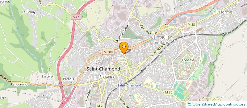 localisation de l'entreprise OPM PRODUCTIVITY à SAINT-CHAMOND