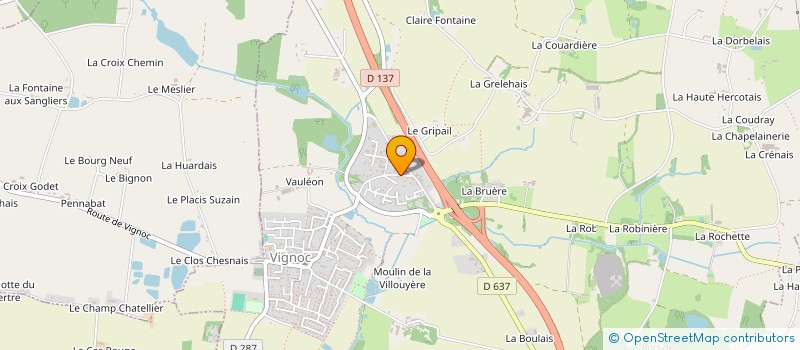 localisation de l'entreprise OPMC  VIGNOC