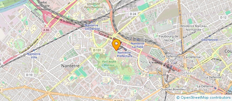 localisation de l'entreprise OPMIC IMMO  NANTERRE