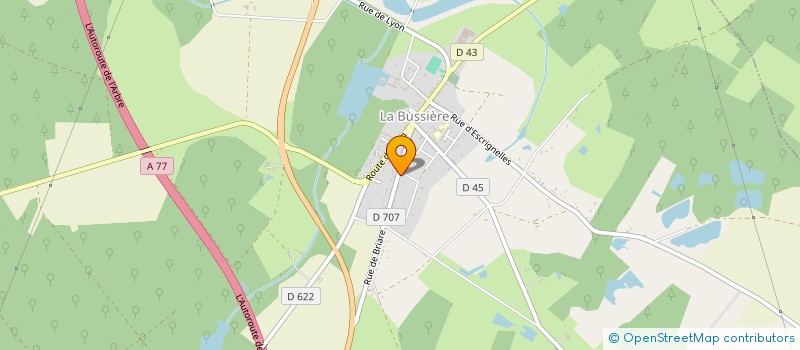 localisation de l'entreprise OPMUSIC  LA BUSSIERE