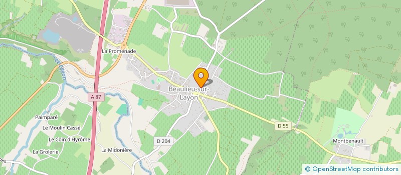 localisation de l'entreprise OPOPLA à BEAULIEU-SUR-LAYON