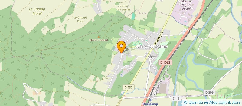 localisation de l'entreprise OPORA  CHIRY-OURSCAMP