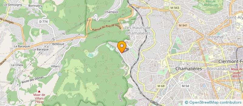 localisation de l'entreprise OPOSSUMS à CHAMALIERES