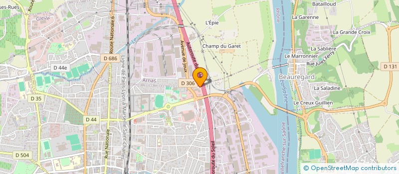 localisation de l'entreprise OPP GROUPE  VILLEFRANCHE-SUR-SAONE