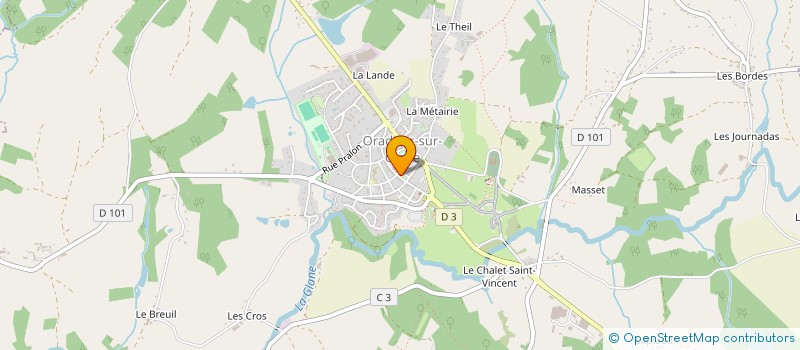 localisation de l'entreprise OPPAF à ORADOUR-SUR-GLANE