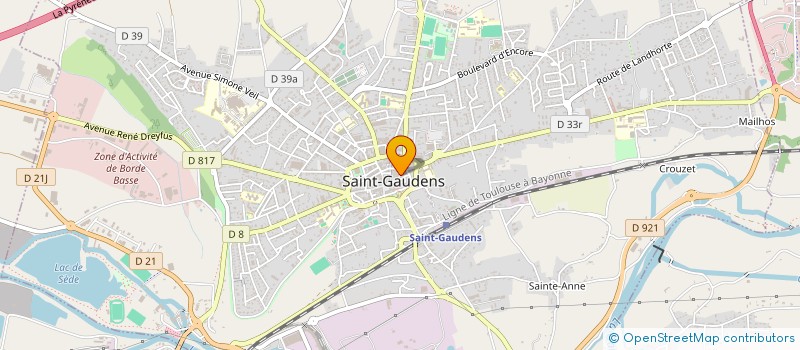 localisation de l'entreprise OPRALINE à SAINT-GAUDENS