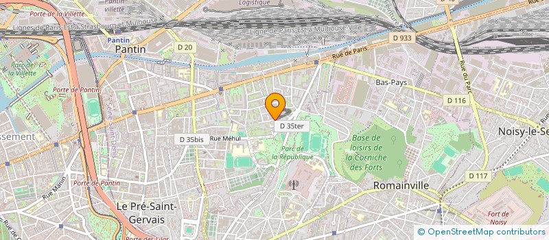 localisation de l'entreprise OPREA MENUISERIE à PANTIN