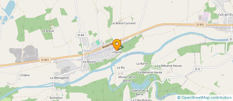 localisation de l'entreprise OPRIMERAS à CIRON