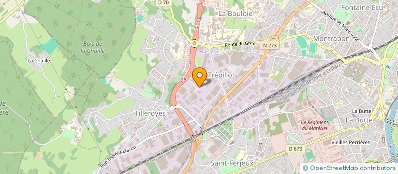 localisation de l'entreprise OPS à BESANCON
