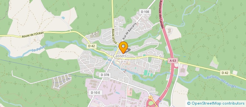 localisation de l'entreprise OPS CASTETS EVENEMENT  CASTETS