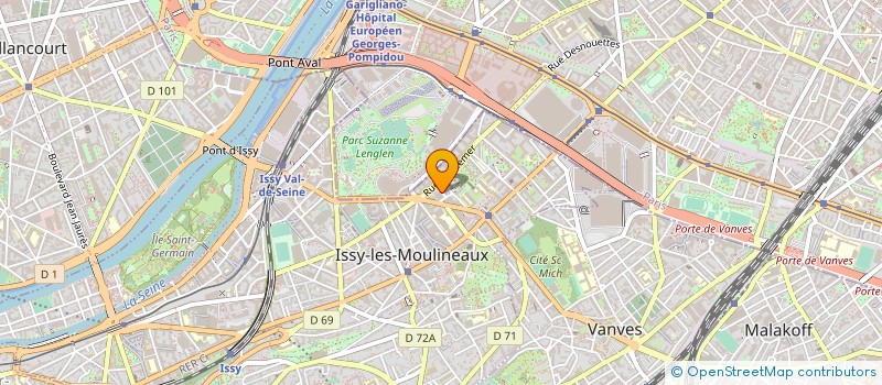 localisation de l'entreprise OPS CONSEIL à ISSY-LES-MOULINEAUX