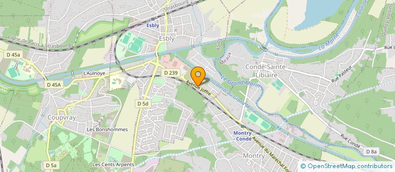 localisation de l'entreprise OPS MATERIAUX à ESBLY