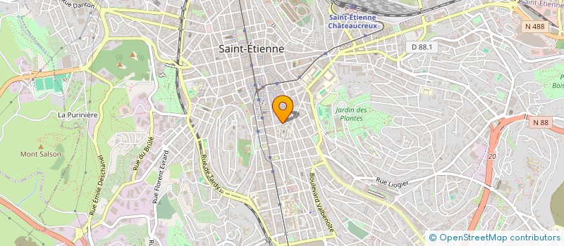 localisation de l'entreprise OPSAINTE  SAINT-ETIENNE