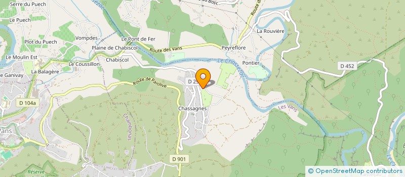 localisation de l'entreprise OPSAMALA  LES VANS