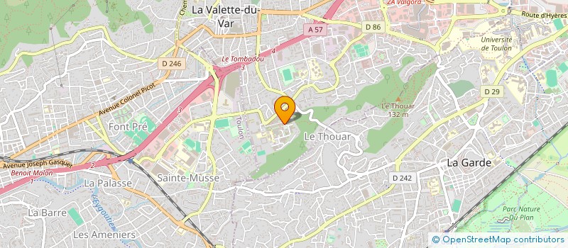 localisation de l'entreprise OPSIA à LA VALETTE-DU-VAR