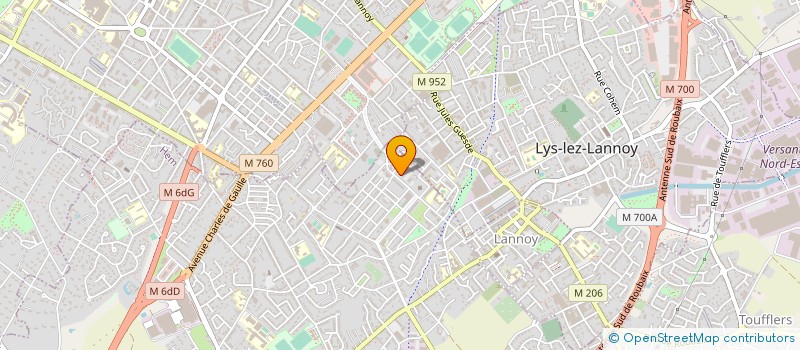 localisation de l'entreprise OPSIE FORMATION  ROUBAIX