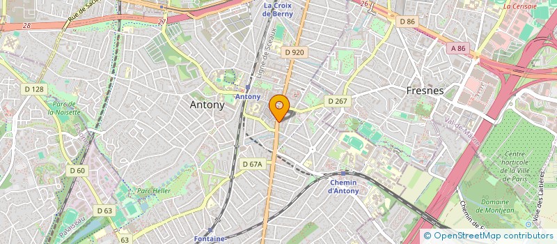 localisation de l'entreprise OPSIS à ANTONY