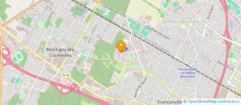 localisation de l'entreprise OPSO 95  BEAUCHAMP