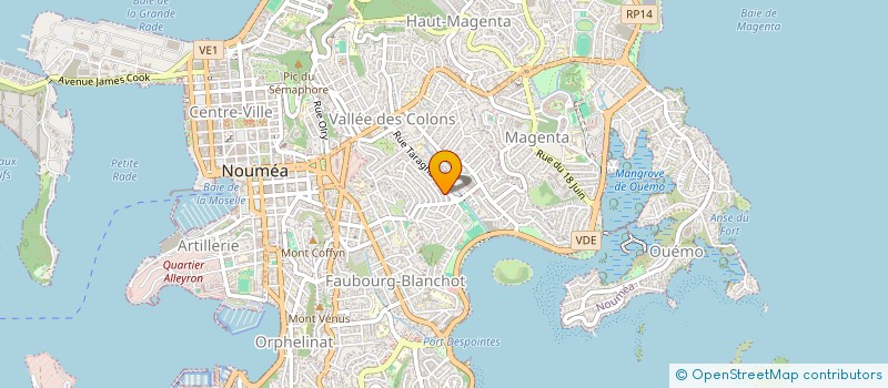 localisation de l'entreprise OPSSI  NOUMEA