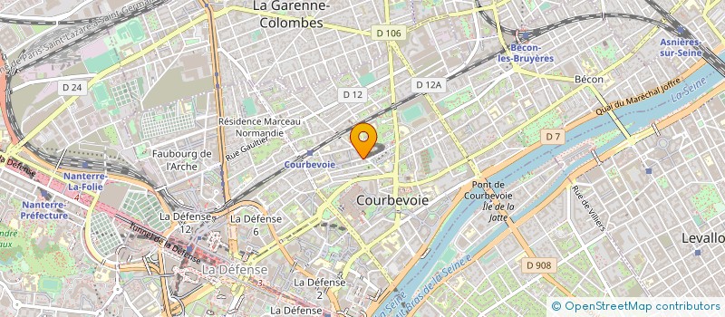 localisation de l'entreprise OPSY 3 F à COURBEVOIE