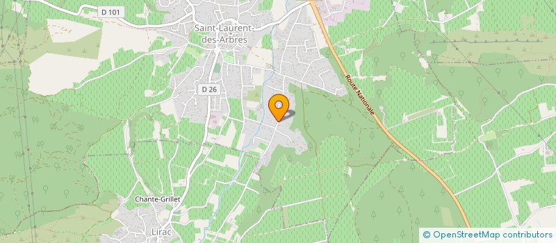 localisation de l'entreprise OPSYLEN  SAINT-LAURENT-DES-ARBRES