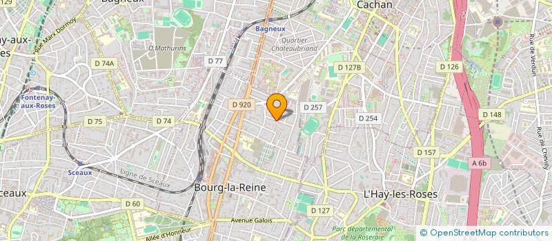 localisation de l'entreprise OPT'DATA à BOURG-LA-REINE