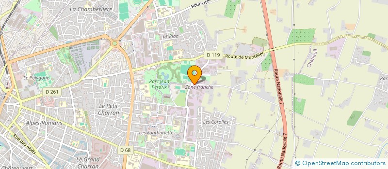 localisation de l'entreprise OPT'IMMO à VALENCE