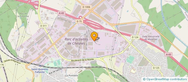 localisation de l'entreprise OPT INTERIM  SAINT-QUENTIN-FALLAVIER