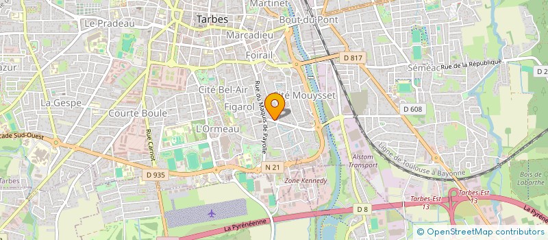 localisation de l'entreprise OPT'N ELEC  TARBES