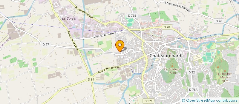 localisation de l'entreprise OPTA à CHATEAURENARD