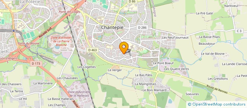 localisation de l'entreprise OPTA-IMMO  CHANTEPIE