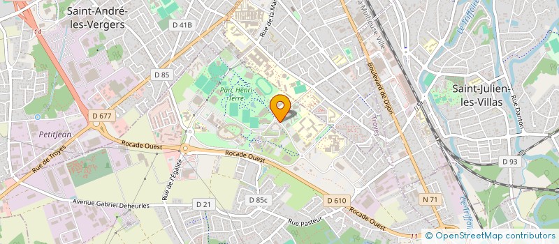 localisation de l'entreprise OPTA LP à ROSIERES-PRES-TROYES