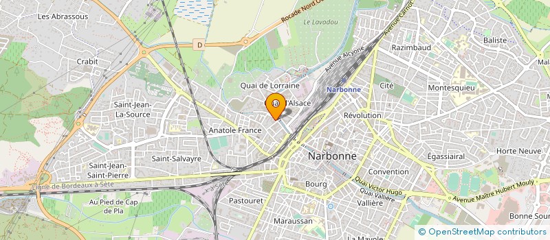 localisation de l'entreprise OPTA SARL à NARBONNE