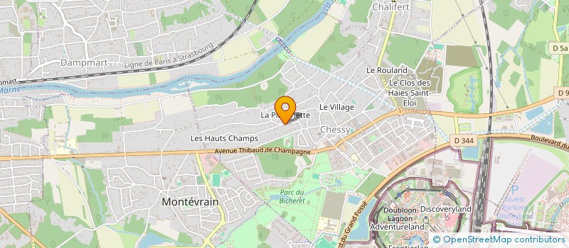 localisation de l'entreprise OPTACOR à CHESSY