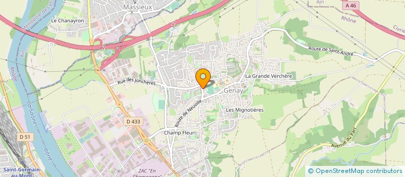 localisation de l'entreprise OPTAE  GENAY