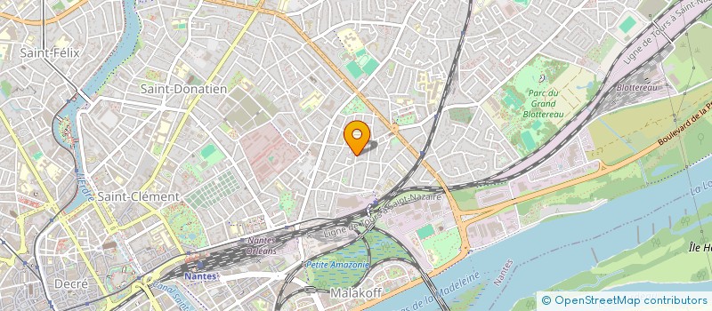 localisation de l'entreprise OPTEA à NANTES
