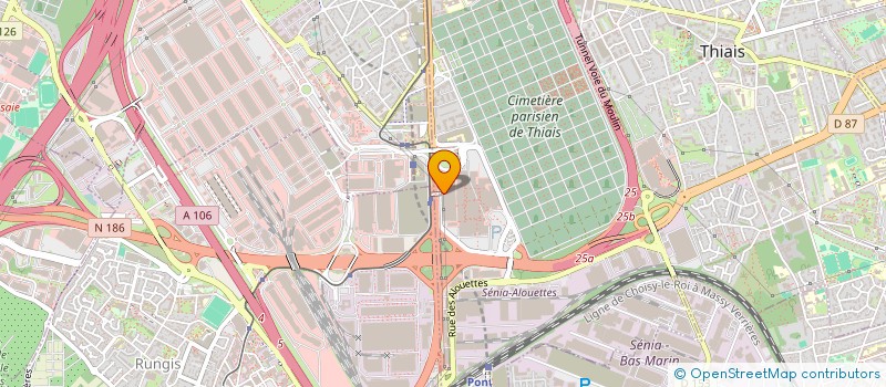 localisation de l'entreprise OPTEAM  THIAIS