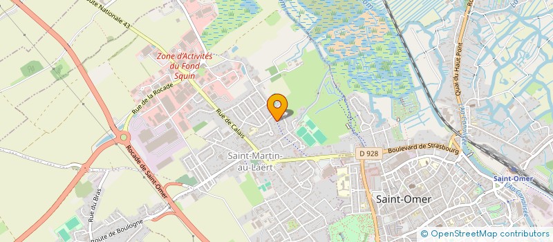 localisation de l'entreprise OPTEAM  SAINT-MARTIN-LEZ-TATINGHEM