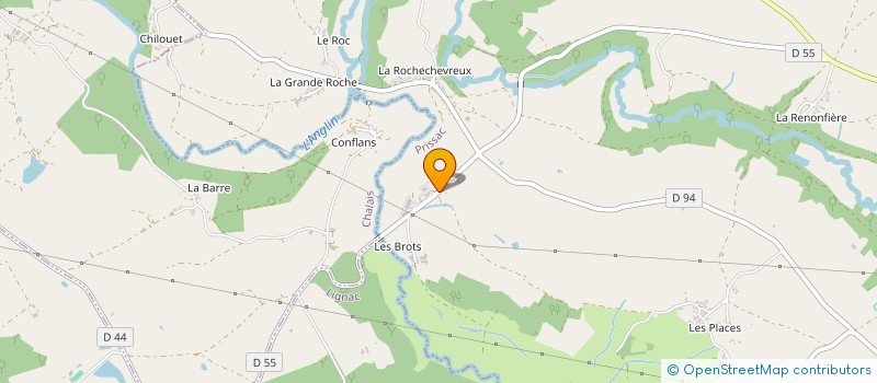 localisation de l'entreprise OPTEAMS à PRISSAC