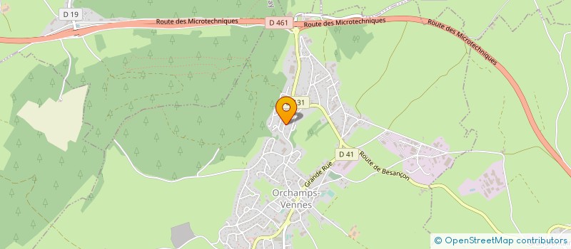 localisation de l'entreprise OPTEC INDUSTRIES  ORCHAMPS-VENNES