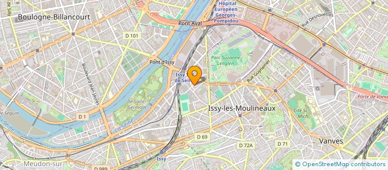 localisation de l'entreprise OPTEDIS à ISSY-LES-MOULINEAUX