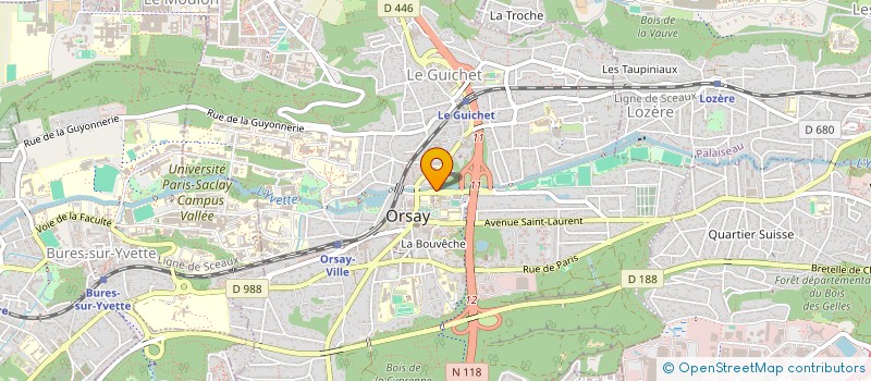 localisation de l'entreprise OPTELIOS 91 à ORSAY