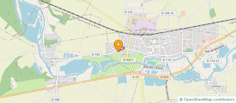 localisation de l'entreprise OPTEN à COURVILLE-SUR-EURE