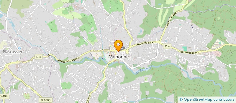 localisation de l'entreprise OPTENCIA à VALBONNE