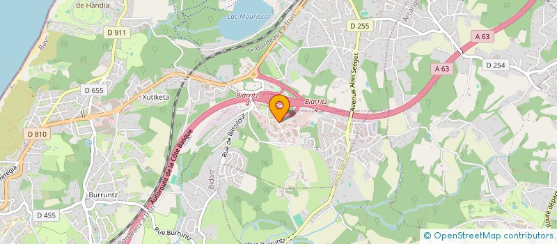 localisation de l'entreprise OPTERA  BIDART