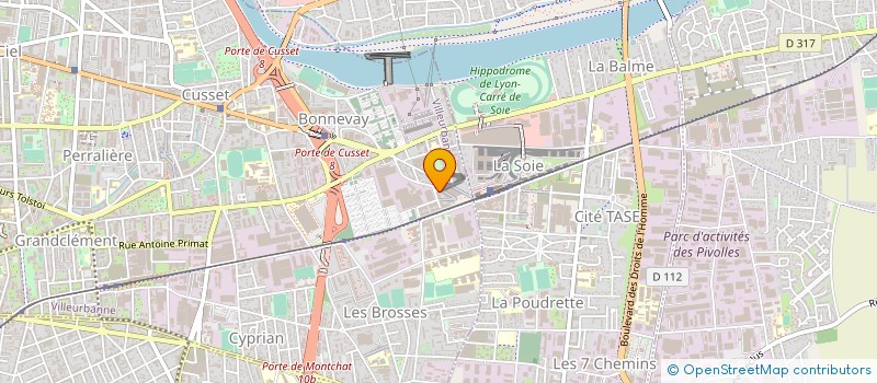 localisation de l'entreprise OPTEVEN SERVICES  VILLEURBANNE