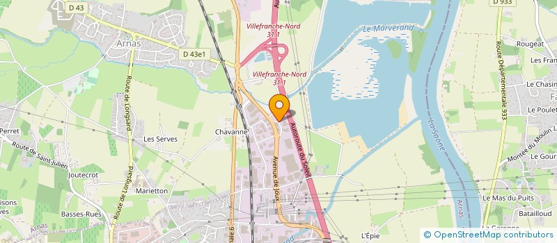 localisation de l'entreprise OPTEX SECURITY SAS à ARNAS