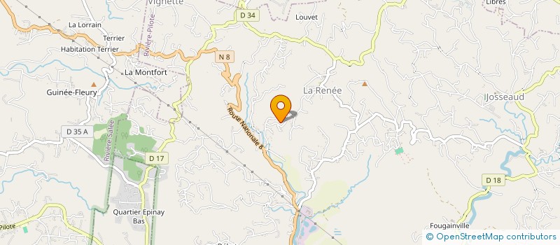 localisation de l'entreprise OPTI  RIVIERE-PILOTE