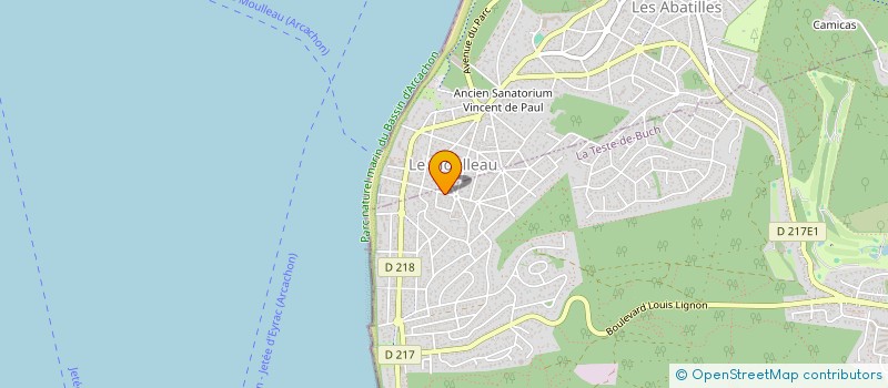 localisation de l'entreprise OPTI BORDEAUX CC à LA TESTE-DE-BUCH