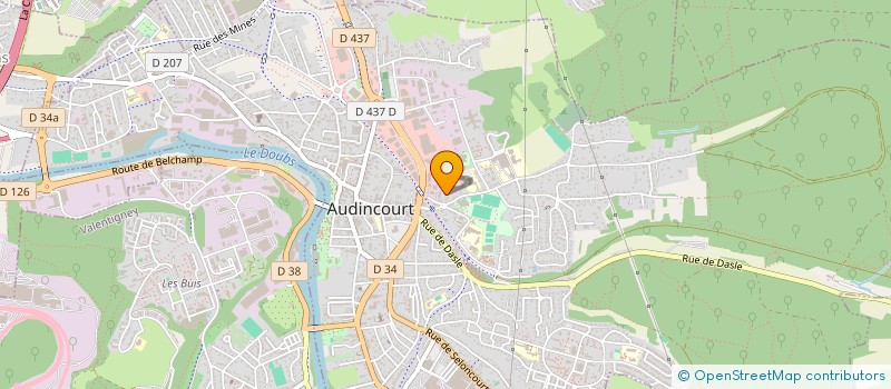 localisation de l'entreprise OPTI COMPTA  AUDINCOURT